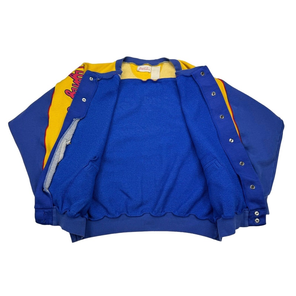 Vintage 1985 Coca Cola Flying Colors Sweatshirt Jacket size Men's Medium? - Picture 12 of 16